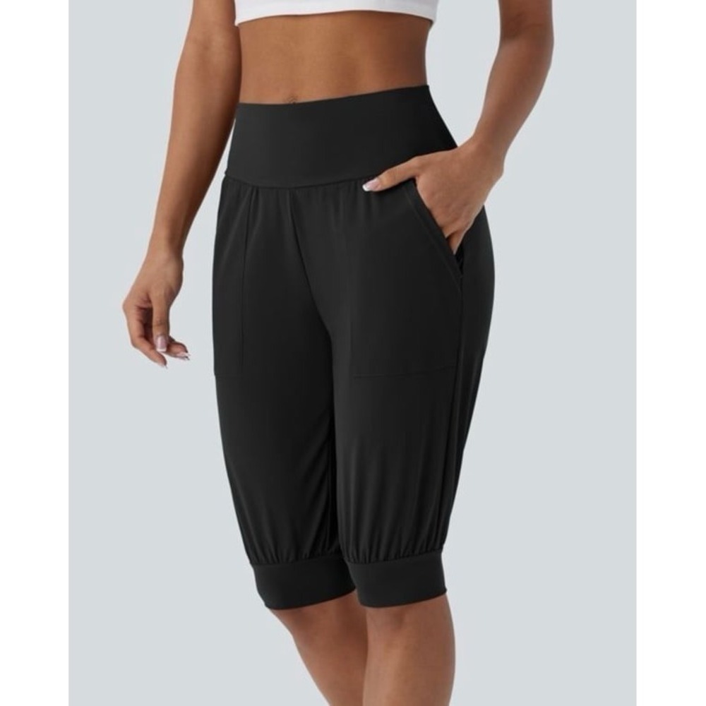 Halara High Waisted Pocket Shorts Womens Large - Picture 3 of 11